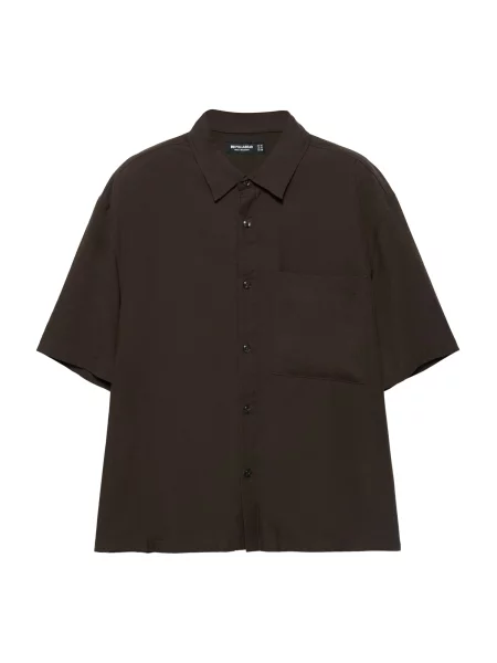 Pull&Bear Cămașă ciocolatiu