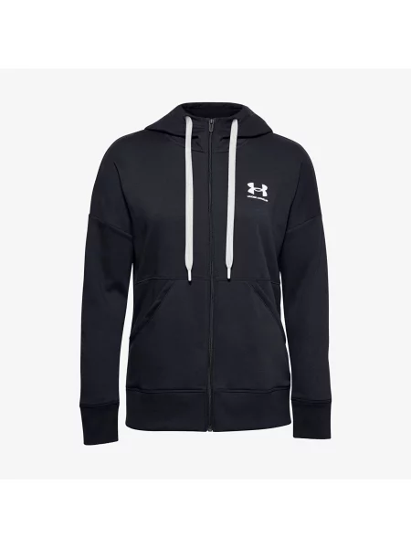 Bluza Under Armour Rival Fleece Fz Hoodie Black M czarna