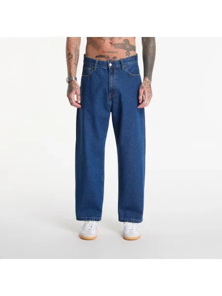Blugi Carhartt WIP Landon Pant Blue Stone Washed 29 albastru