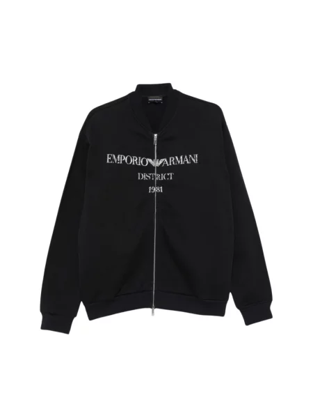 Kurtka bomber Emporio Armani ze sznurkiem czarny