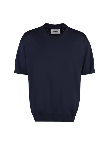 Sweter Jil Sander wełniany niebieski