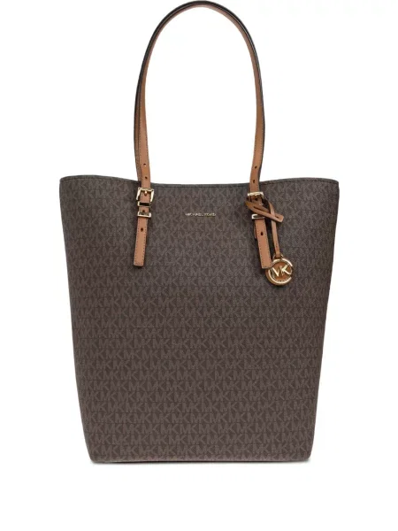 Geanta crossbody Michael Michael Kors din canvas gri