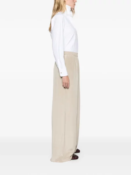 Pantaloni Max Mara de mătase cu strasuri
