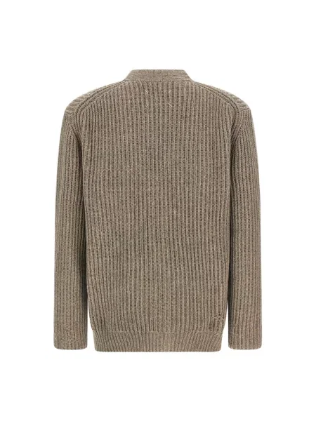Kardigan Maison Margiela wełniany szary