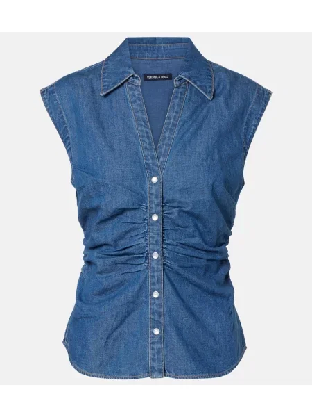 Top Veronica Beard albastru