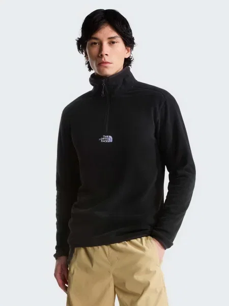 Флісова кофта The North Face M GLACIER ZIP EMBROIDERE чорний