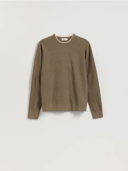 Reserved Pulover cu conținut ridicat de maro