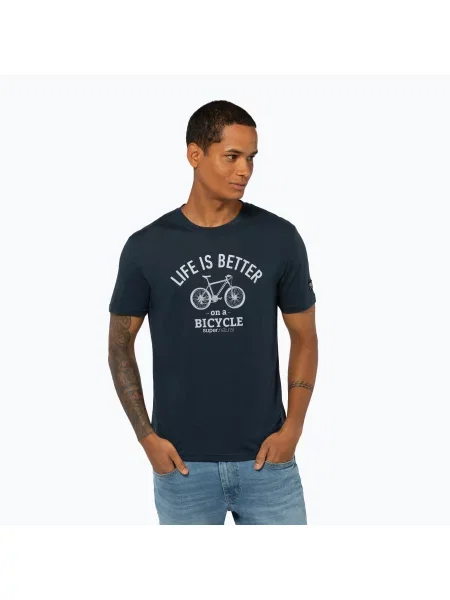 Tricou bărbați super.natural Better Bike Tee blueberry/vapor grey gri