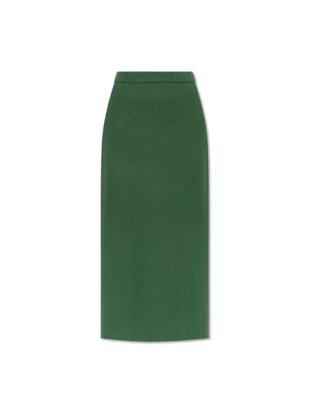 By Malene Birger spódnica midi prosta zielony