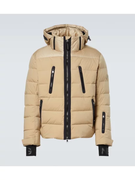 Jeździć na nartach kurtka narciarska Bogner beżowa