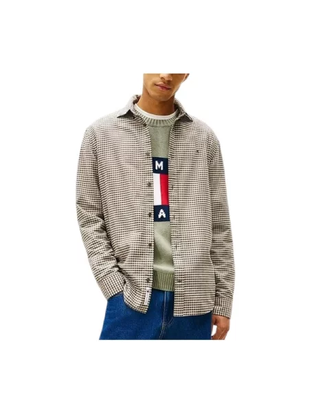 Koszula Tommy Hilfiger z twillu beżowa