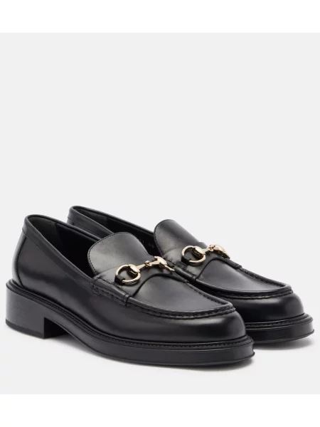 Pantofi loafer Gucci din piele negru