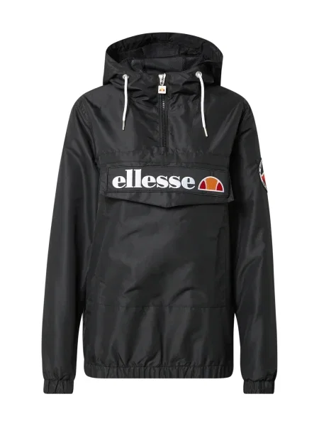 ELLESSE Geacă de primăvară-toamnă Montez negru portocaliu / roșu alb
