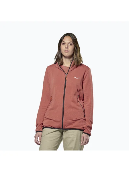 Salewa femei trekking hanorac Agner Hemp 2 Hooded etruscan roșu