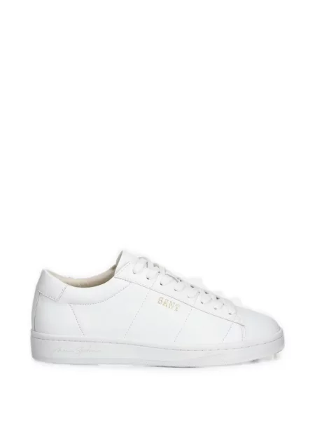 Sneakerși Gant cu șireturi din dantelă alb