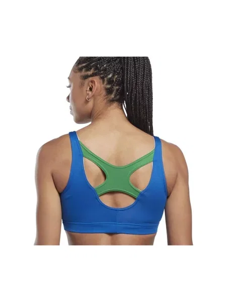 Sutien sport Reebok cu autograf alb