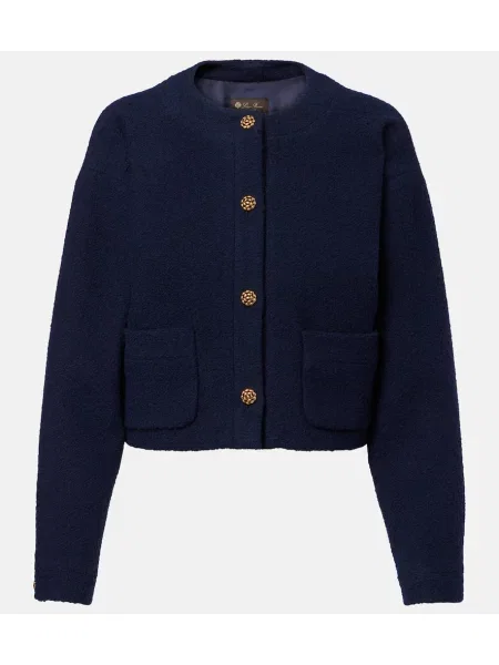 Вълнено яке Loro Piana синьо