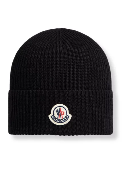Czapka Moncler czarna