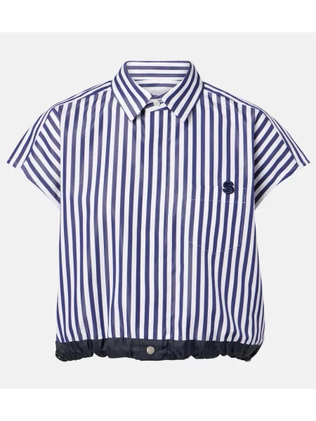 Cămașă Sacai din poplin albastru