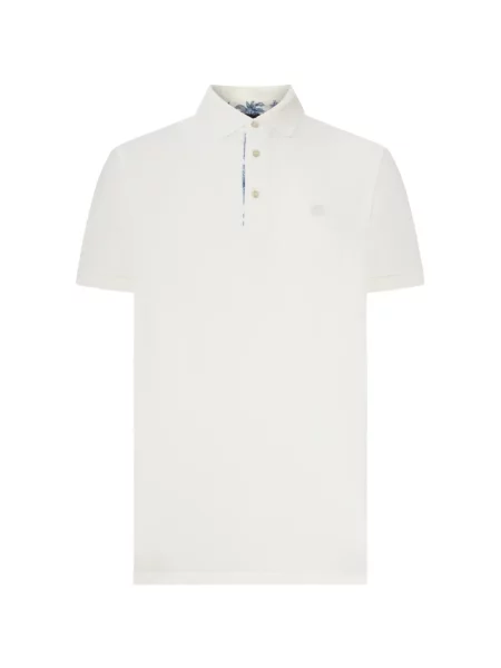 Tricou polo Etro cu imagine alb
