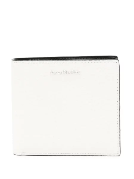 Portofel Acne Studios din piele alb