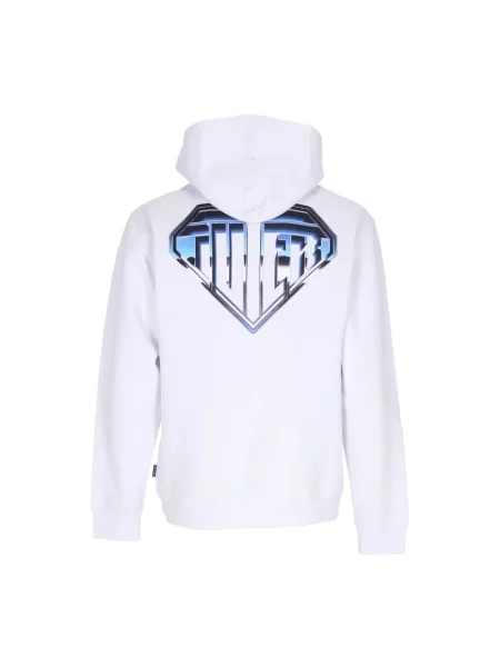 Bluza z kapturem Iuter z kapturem z logo biała