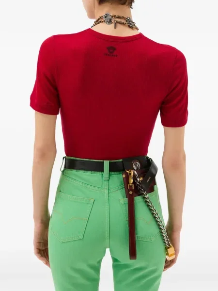 Tricou Versace scurt roșu