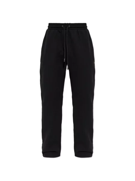 Pantaloni Off-white cu imagine alergare alb