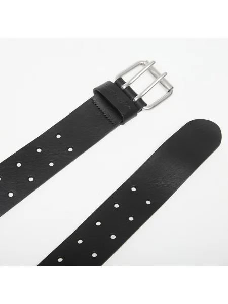Carhartt WIP Double Script Belt Black/ Silver XL negru