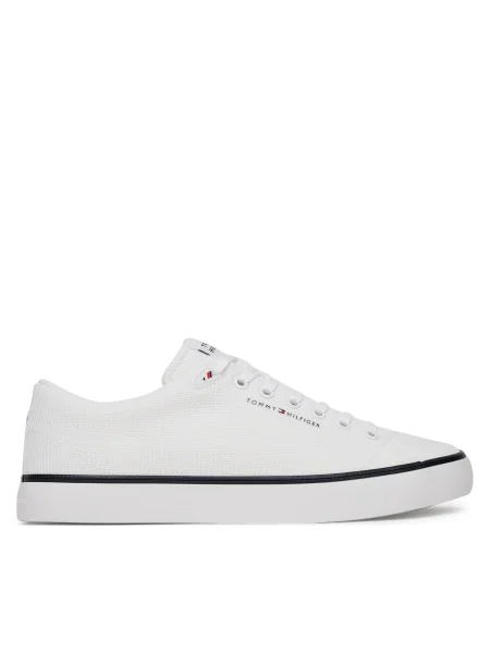 Tommy Hilfiger Tenisky Hi Vulc Core Low Ii Mesh Biela béžová