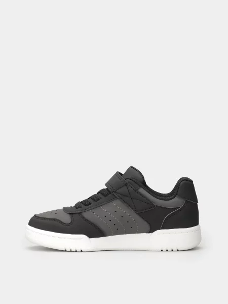 Дитячі Кеди низькі Skechers QUICK STREET штучна шкіра чорний