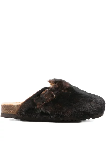 Papuci tip mules Scholl maro