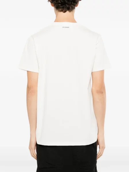Tricou Les Hommes cu imagine alb
