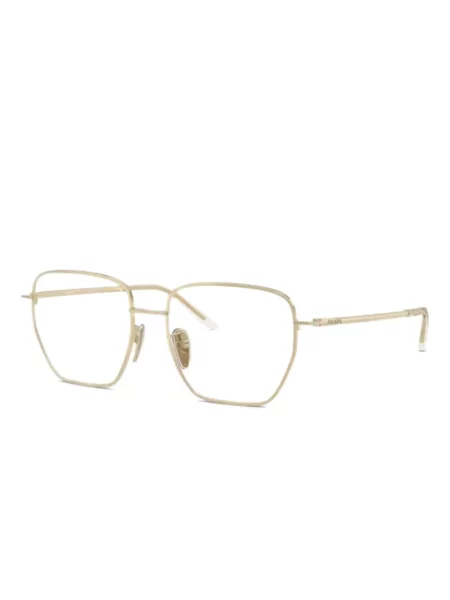 Ochelari de soare Prada Eyewear cu imprimeu geometric auriu