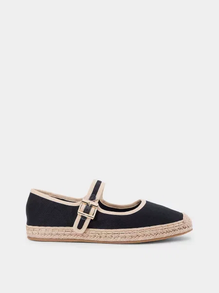 Балетки Tommy Hilfiger с пряжкой черные