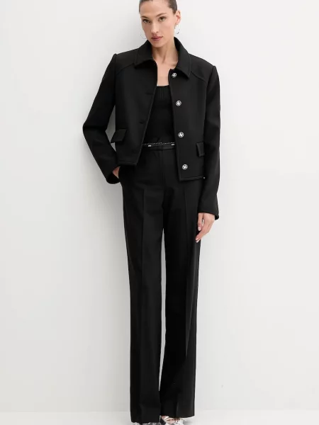 Піджак MSGM однобортний однотонний чорний