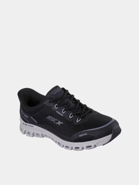 Кожаные повседневные кроссовки Skechers черные