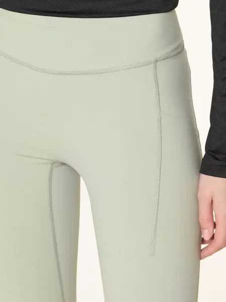 On Legginsy Do Biegania Performance gruen