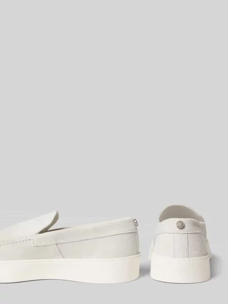 Mokasyny ze skóry model Leyton' Steve Madden białe