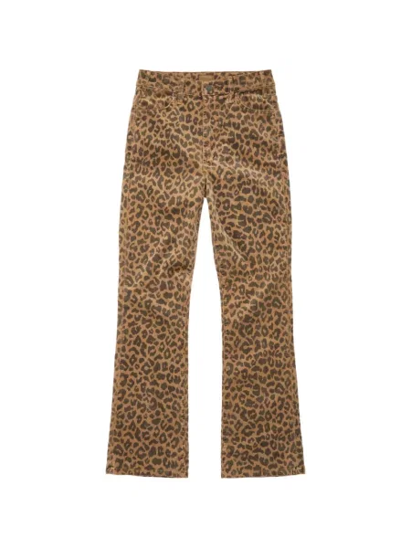 Blugi Mother cu imagine cu model leopard maro