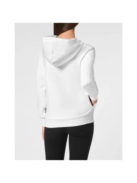 Bluza z kapturem Philipp Plein z kapturem biała