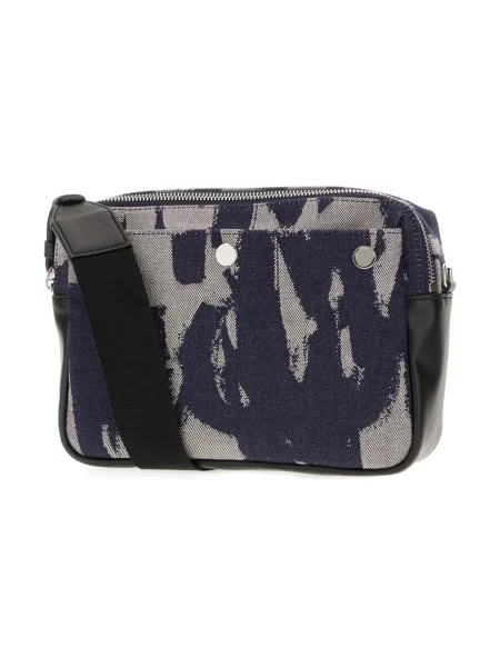 Torba crossbody Alexander Mcqueen niebieska