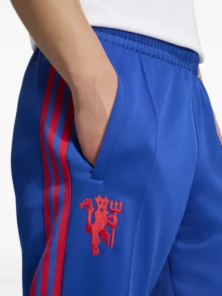 Pantaloni Adidas alergare albastru