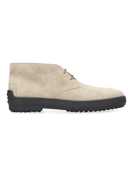 Botki Tod's zamszowe beżowe
