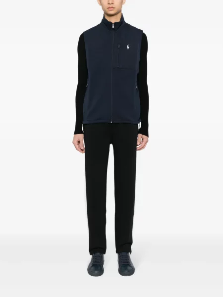 Koszulka Polo Ralph Lauren z dżerseju jednorzędowa w kratkę czarna