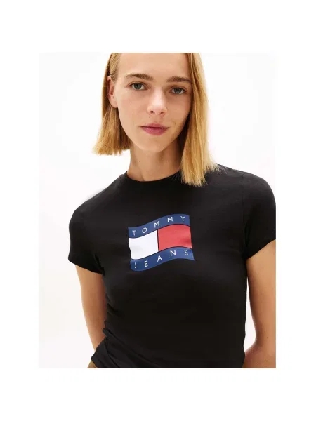 Tričko Tommy Jeans čierna