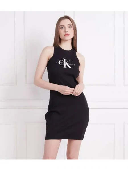 CALVIN KLEIN JEANS Rochie ARCHIVAL MONOLOGO negru