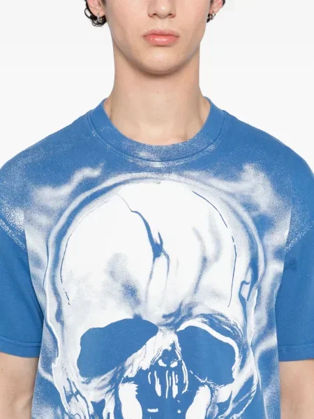 Tricou Warren Lotas cu imagine albastru