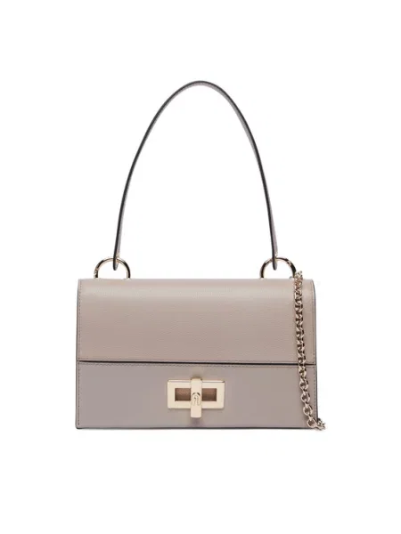 Furla crossbody kabelka dámska kožená Amelia M Crossbody sivá