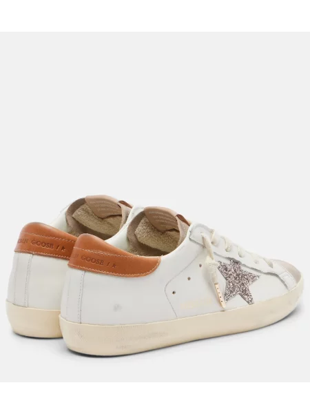 Sneakerși Golden Goose din piele alb